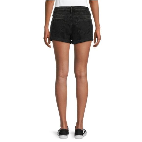 Juniors Low-Rise-Button Front Shorts - Picture 3 of 9